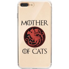 Manitoba Iphone 7 Plus / 8 Plus Uyumlu Baskılı Yumuşak Silikon Şeffaf Telefon Kılıfı