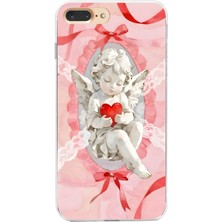 Manitoba Iphone 7 Plus / 8 Plus Uyumlu Baskılı Yumuşak Silikon Şeffaf Telefon Kılıfı