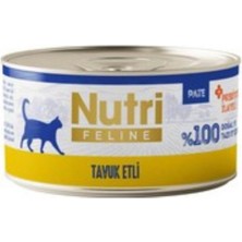 Nutri Feline Tavuklu Probiyotikli Yetişkin Kedi Konservesi 70 gr