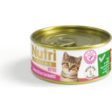 Nutri Feline Tavuklu Ton Balıklı Probiyotikli Yavru Kedi Konservesi 70 gr