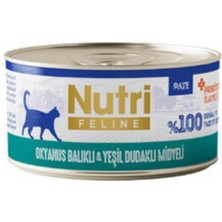 Nutri Feline Okyanus Balıklı Yeşil Dudaklı Midyeli Probiyotikli Yetşkin Kedi Konserves 70 gr