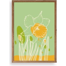 Durukar Çiçek Ahşap Çerçeveli Tablo 30 x 42