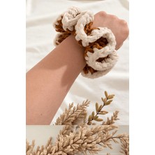 Design 4N Kadife El Örgüsü Lastik Toka Büyük Boy