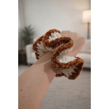 Design 4N Kadife El Örgüsü Lastik Toka Büyük Boy