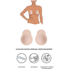 C&city Ultra Ince Silikon Yapışkanlı Göğüs Dikleştirici 7236 Ten