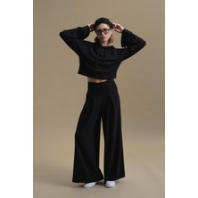 C&city Pure Touch Tek Pileli Pantolon CC7007 Siyah