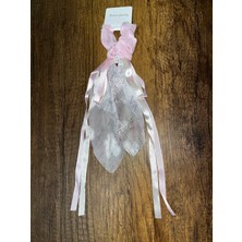 Gülümse Gel Kız Çocuk Fiyonk Tül Kurdela Saten Simli Pullu Lastik Toka Tüllü Kurdeleli Fiyonklu 1 Adet