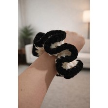 Design 4N Kadife El Örgüsü Lastik Toka Büyük Boy