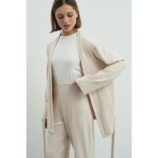 C&city Pure Touch Nervür Dikişli Pantolon CC7003 Bej