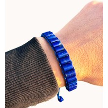 100% Doğal Lapis Taş Unisex Bileklik