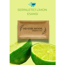 Alazpack Limon Esanslı Kraft Islak Mendil Tek Kullanımlık Cep Mendili 7X12 1000 Adet Hijyenik Mendil