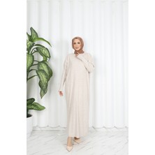 Nisum Moda Yarasa Kol Fitilli Triko Elbise