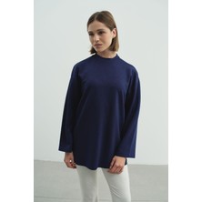 C&city Oversize Basic Sweatshirt 980 Sax