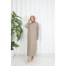 Nisum Moda Yarasa Kol Fitilli Triko Elbise