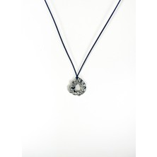 Sphere Jewelry Buruşuk Lacivert Kolye
