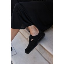 Uniqueqoop Oxford Hakiki Deri Mantar Taban Ortopedik Ayakkabı