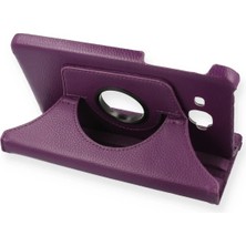 Aykantekno Samsung Galaxy T280 Tab A 7 Kılıf 360 Tablet Deri Kılıf - Mürdüm (AYHN94820)