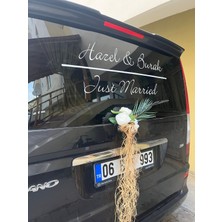 Düğün Arabası Konvoy Gelin Damat Sticker