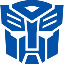 10X11 cm Transformers Sticker Oto Sticker Araba Sticker Lacivert