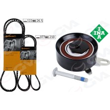 GVA Triger Seti 122X26.5-077X210 Transporter T4 2.4d 90-03 Aja K065323XS 2 Kayış 1 Gergi 074198119A-074198119F-074198119J