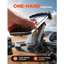 Joyroom Bike Phone Holder Mount,  Phone Mount, Dirt Bike Accessories For All 4.7-7.0" Phones, Motorcycle Phone Mount For 16 Pro Max/15/14/13/12 S25/S24/S23