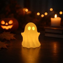 Serüven Sevimli Hayalet LED Mumluk – Dekoratif Ortam Aydınlatması