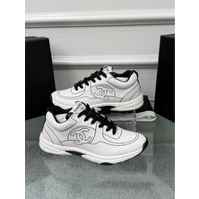 Chanel Beyaz Kadın Sneaker Spor Ayakkabı Günlük Konfor ve Modern Stil