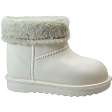 Onlo Ayakkabı KD.990 Plastik Kürklü Su Geçirmez Kız Çocuk Yağmur Bot