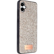 Aykantekno Samsung Galaxy A06 Bright Simli Kapak - Gold (AYHN94820)