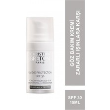 Christian Breton Göz Çevresini Uva-Uvb ve Uvc Işınlarından Koruyucu SPF30 Göz Bakım Kremi 15ML.