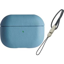 Aykantekno Airpods Pro 2 (2.nesil) 405 Deri Kılıf - Sierra Blue (AYHN94820)