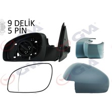 Gva 1090336 - Dış Dikiz Aynası Sol Vectra C 03 Elektrikli Isıtmalı Astarlı Asferik 5 Fiş VM-966EHPAL