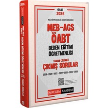 Pegem Akademi Yayıncılık 2026 MEB AGS ÖABT Beden Eğitimi Öğretmenliği Tamamı Çözümlü Çıkmı