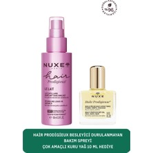 Nuxe Hair Prodigieux Besleyici Durulanmayan Bakım Spreyi 100 ml + Çok Amaçlı Kuru Yağ 10 ml Hediye