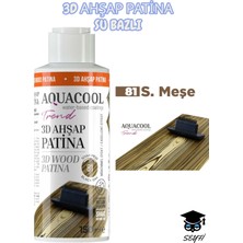 Aquacool 3D Ahşap Patina Su Bazlı Çok Renkli 150 ml Eskitme Görüntüsü Veren Ürün