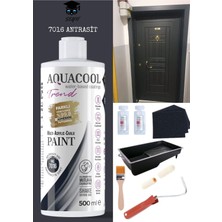 Aquacool Kendiliğinden Vernikli Çelik Ahşap Kapı Beyaz Eşya Mutfak Dolabı Fayans Petek Metal Boya 500 ml Set