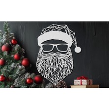 Cool Noel Baba Santa Duvar Dekoratif Obje Pano 20 x 15 cm 3D Baskı Pla Plastik