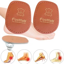 YeferStore Ayarlanabilir Ortopedik  Topuk Dikeni Tabanlık, Hakiki Deri Topukluk, Yarım Ayakkabı Tabanı 1 Çift