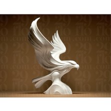 Soyut Şahin Heykel Biblo Dekoratif Obje 12 cm 3D Baskı Pla Plastik