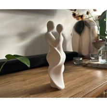 Iskandinav Tarzı Dans Eden Çift Soyut Heykel Biblo 3D Pla Baskı