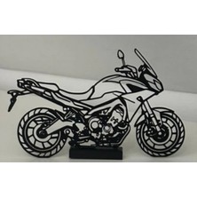 Yamaha mt 09 Tracer Siluet Tablo 21 x 13 cm Stand Dahil 3D Pla Baskı Plastik