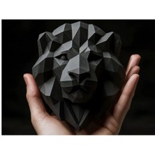 Aslan Köşegen Biblo Dekoratif Obje 3D Pla Plastik 10 cm
