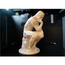 Düşünen Adam Rodin Heykel 3D Pla Baskı 15 cm