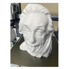 Einstein Portre Biblo 13CM 3D Pla Baskı Plastik