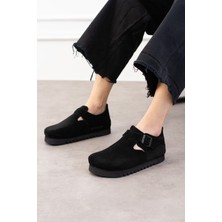 Uniqueqoop Oxford Hakiki Deri Mantar Taban Ortopedik Yüksek Eva Ayakkabı