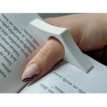 Kitap Parmak Sayfa Tutucu 3D Baskı Pla Plastik Beyaz