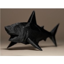 Köpekbalığı Heykel Biblo Dekoratif Obje 16 cm 3D Baskı Pla Plastik