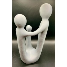 Iskandinav Tarzı El Ele Tutusan Cekirdek Aile Biblo Heykel 3D Pla Baskı