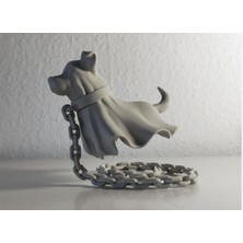 Uçan Jack Russell Köpek Biblo Heykel Dekoratif Obje 11 cm 3D Baskı Pla Plastik