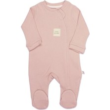Bistyle Style Natural Fermuarlı Bebe Tulum 15115 Pembe